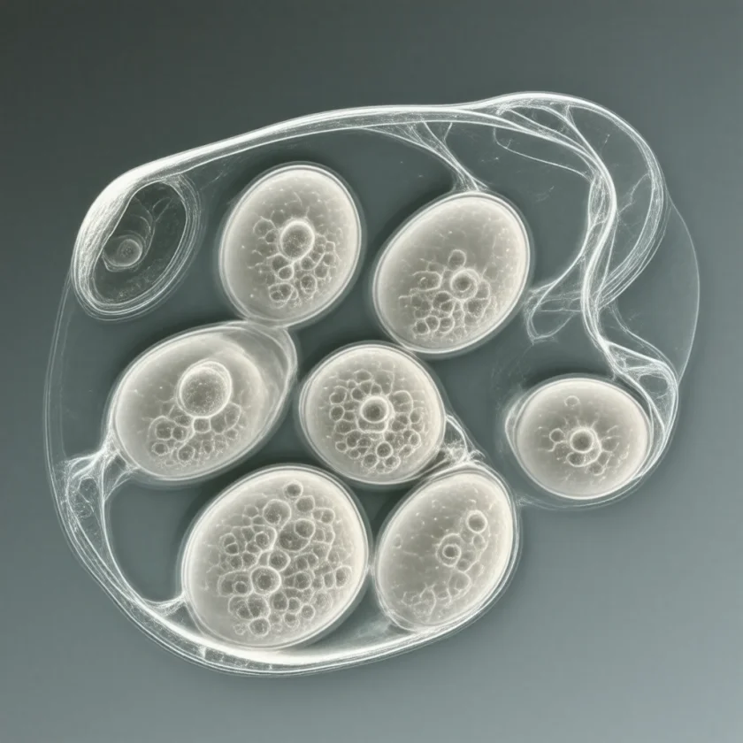 Necator americanus hookworm — dormant stage