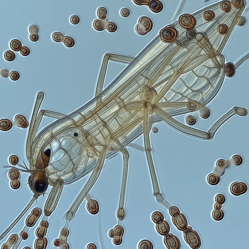 Plasmodium falciparum — developing stage