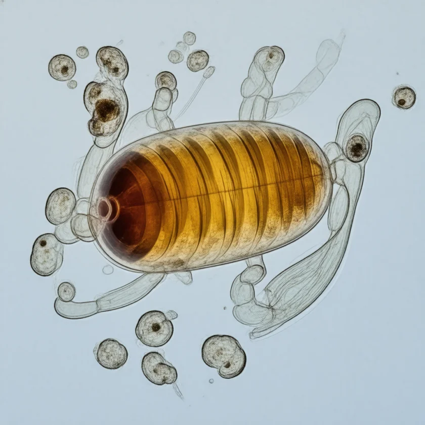 Trichuris trichiura — developing stage