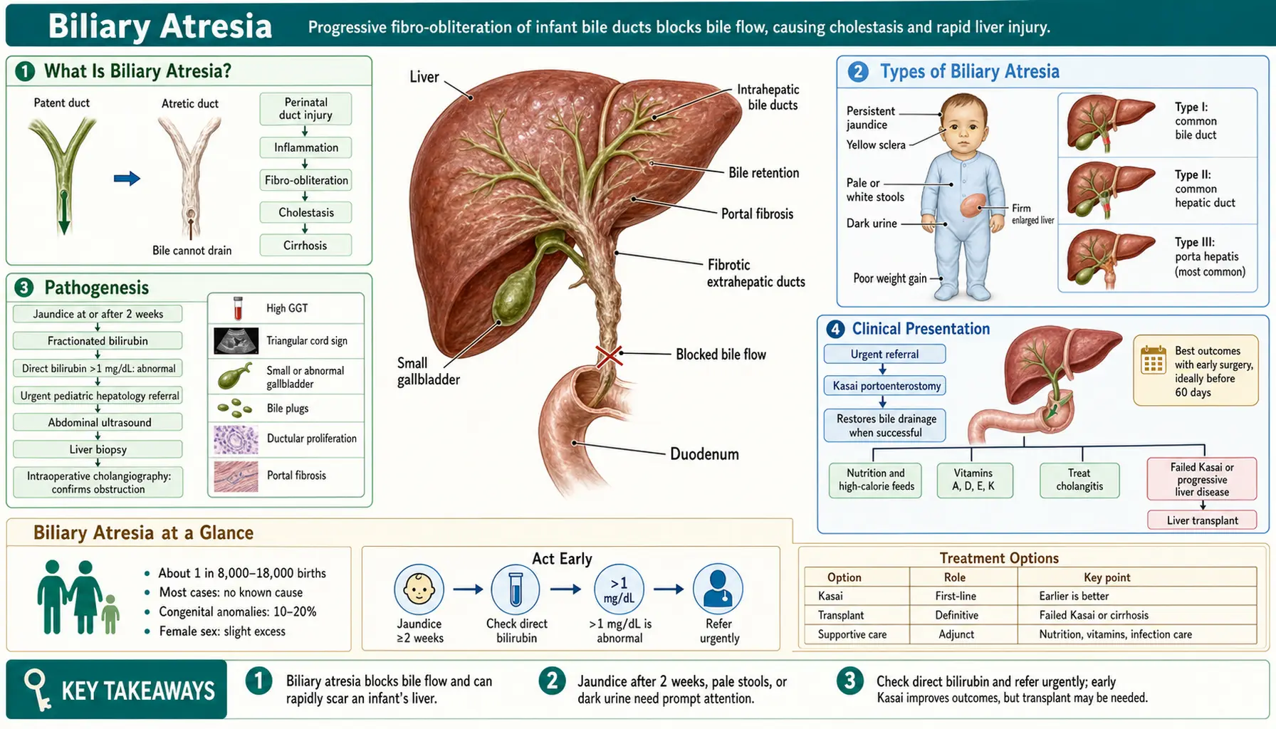 Biliary Atresia — scientific infographic poster