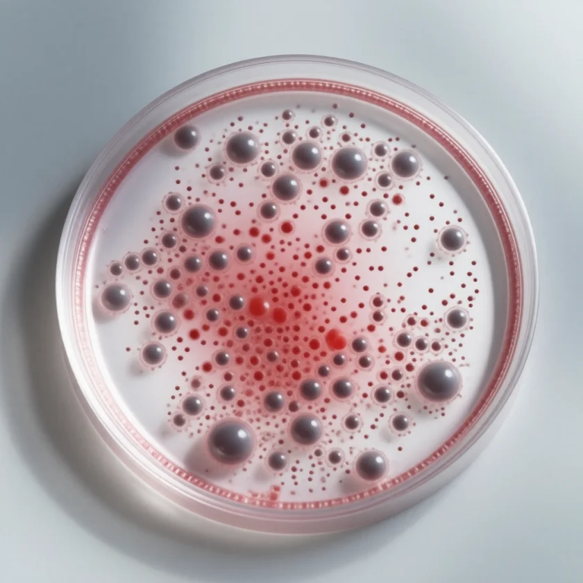 Group B Streptococcus colonies on blood agar