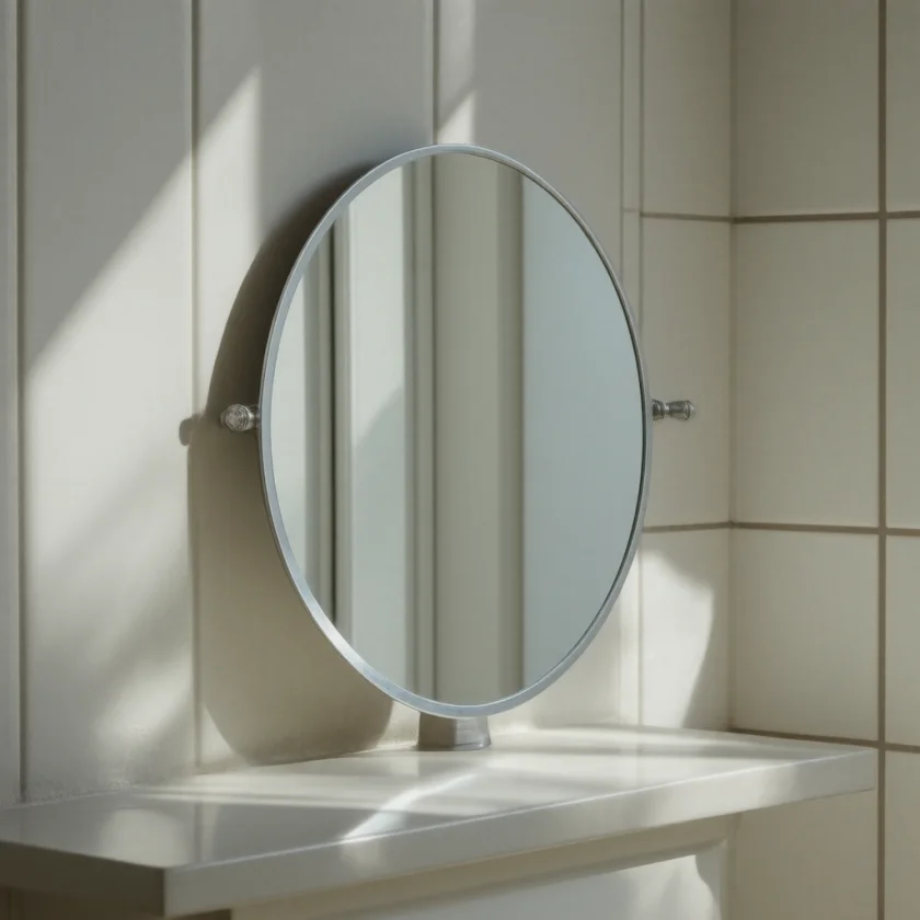 A hand mirror; repeated mirror checking is common in BDD
