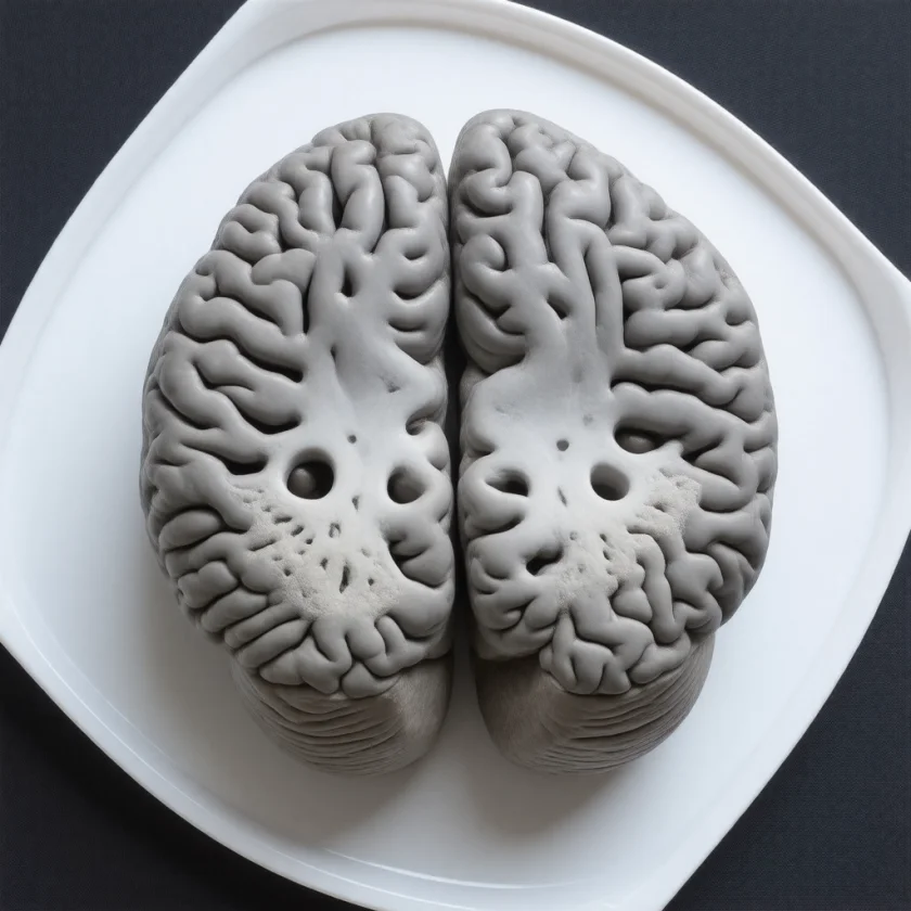 Brain slice showing the amygdala, studied in BPD