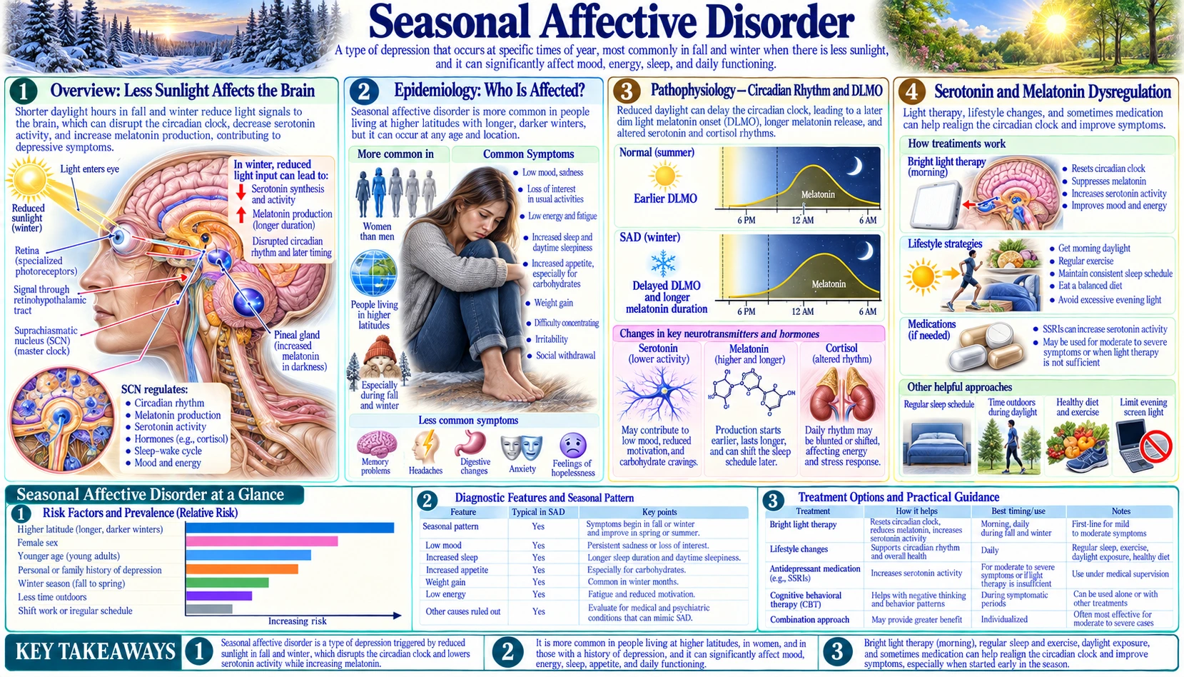 Seasonal Affective Disorder — scientific infographic poster