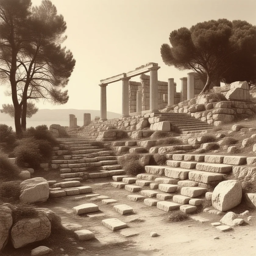 The Asclepion on Kos, linked to Hippocrates
