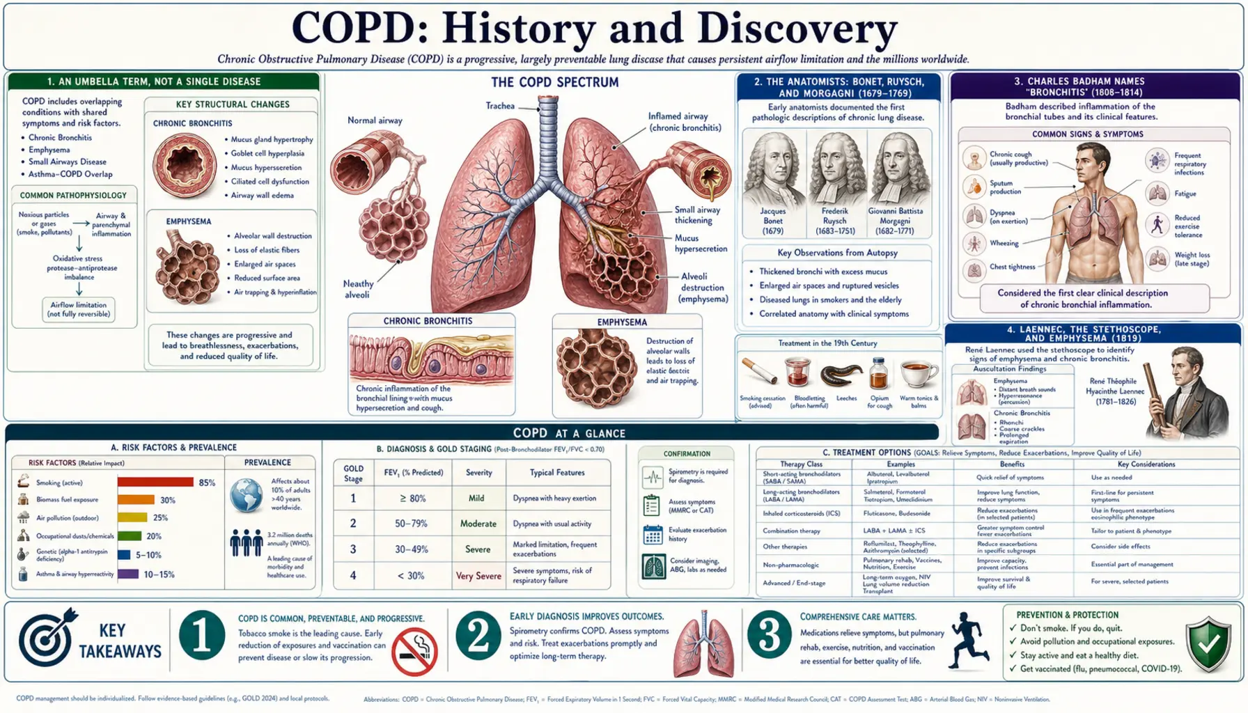 History — scientific infographic poster