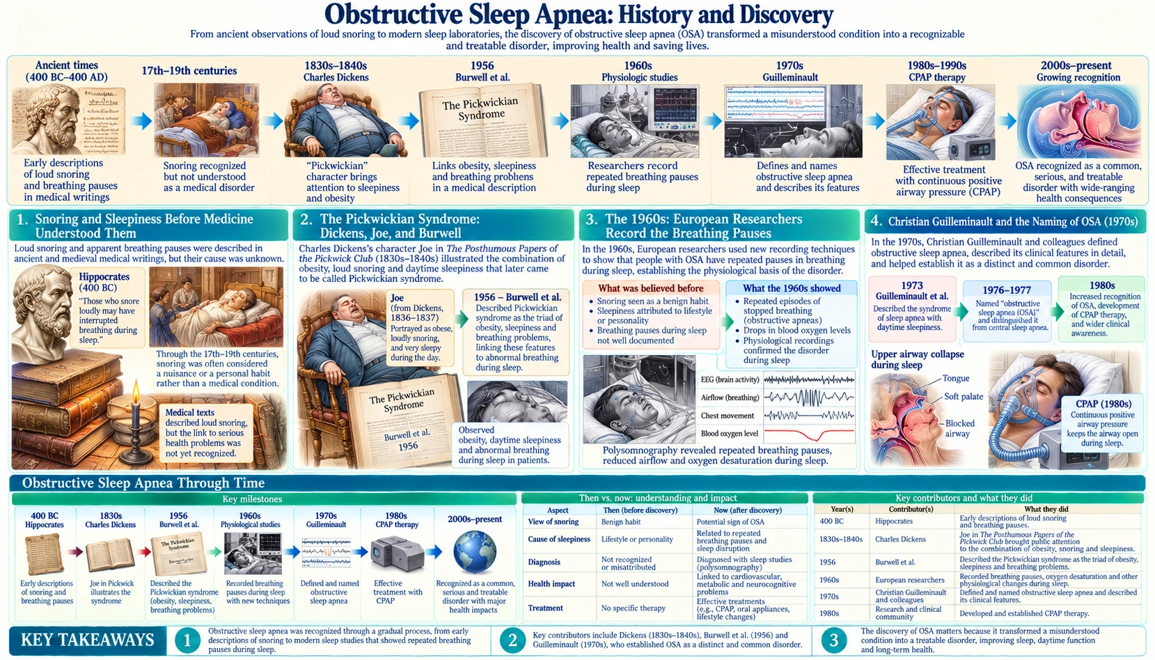 History — scientific infographic poster