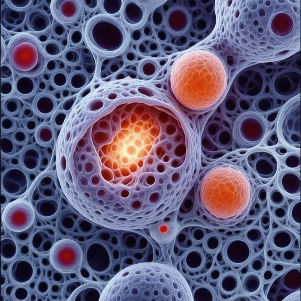Microscopic view of Endometriosis cellular pathology