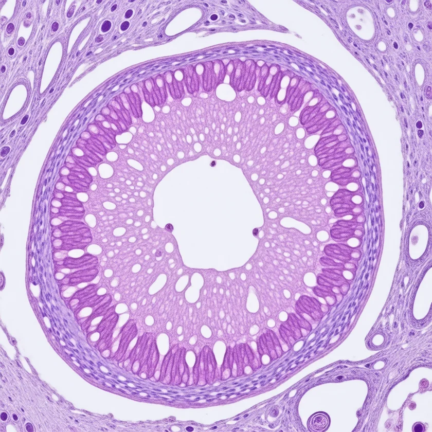 A postmenopausal ovary with only scar bodies left