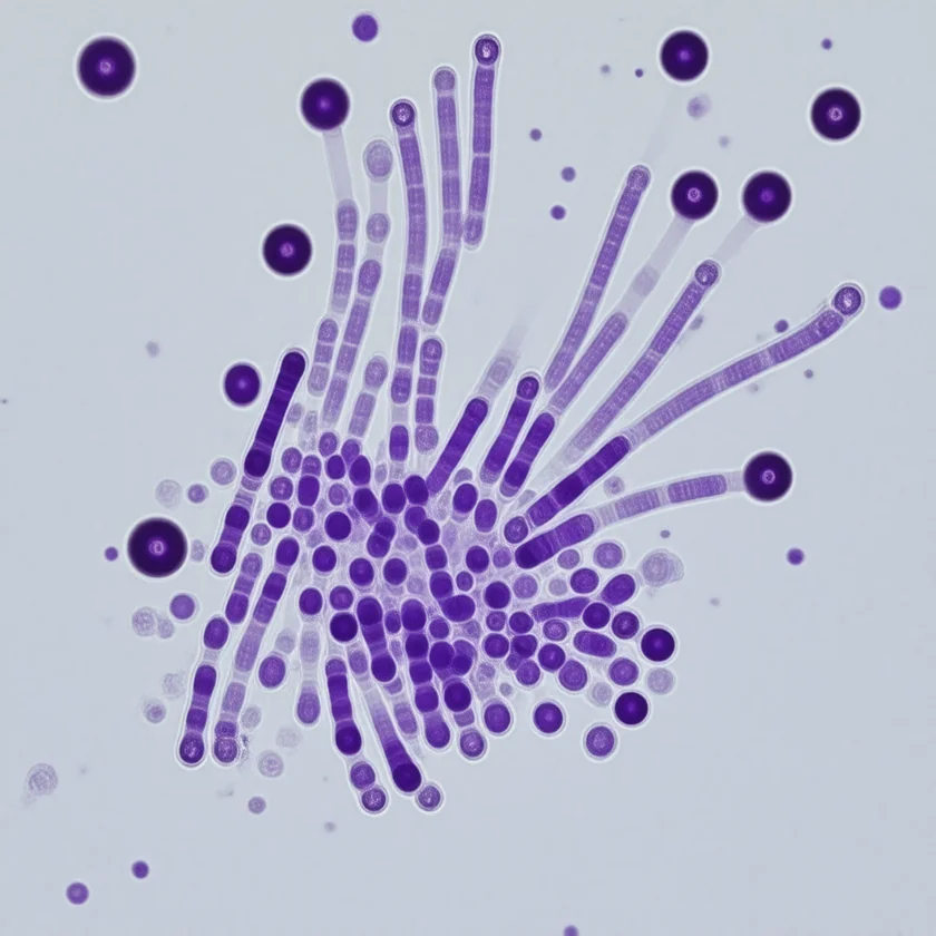Chromosomes from one cell, examined for genetic causes