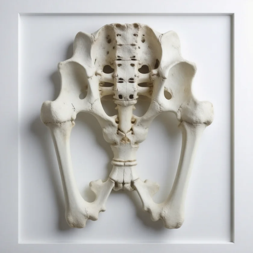Sacroiliac joints fused into bone