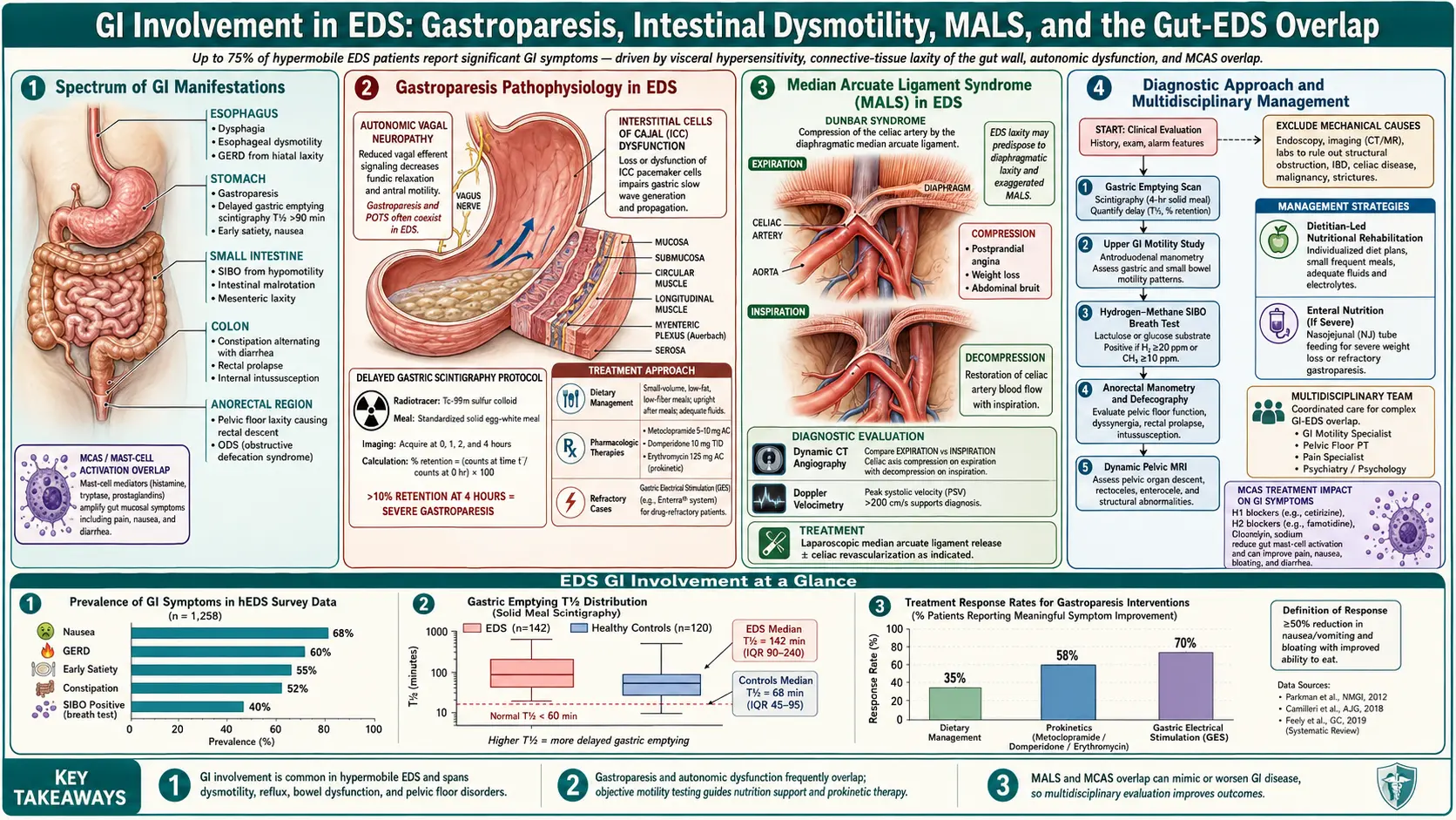 GI Involvement in EDS — scientific infographic poster