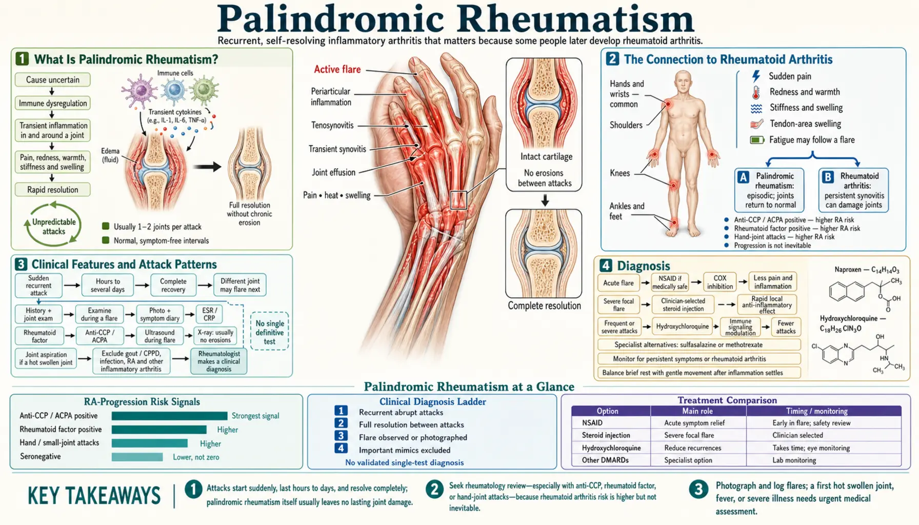 Palindromic Rheumatism — scientific infographic poster