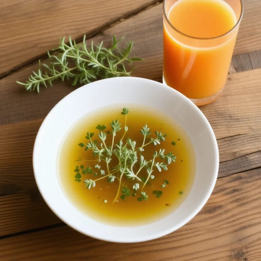 Broth and juice from the fasting phase of one RA trial