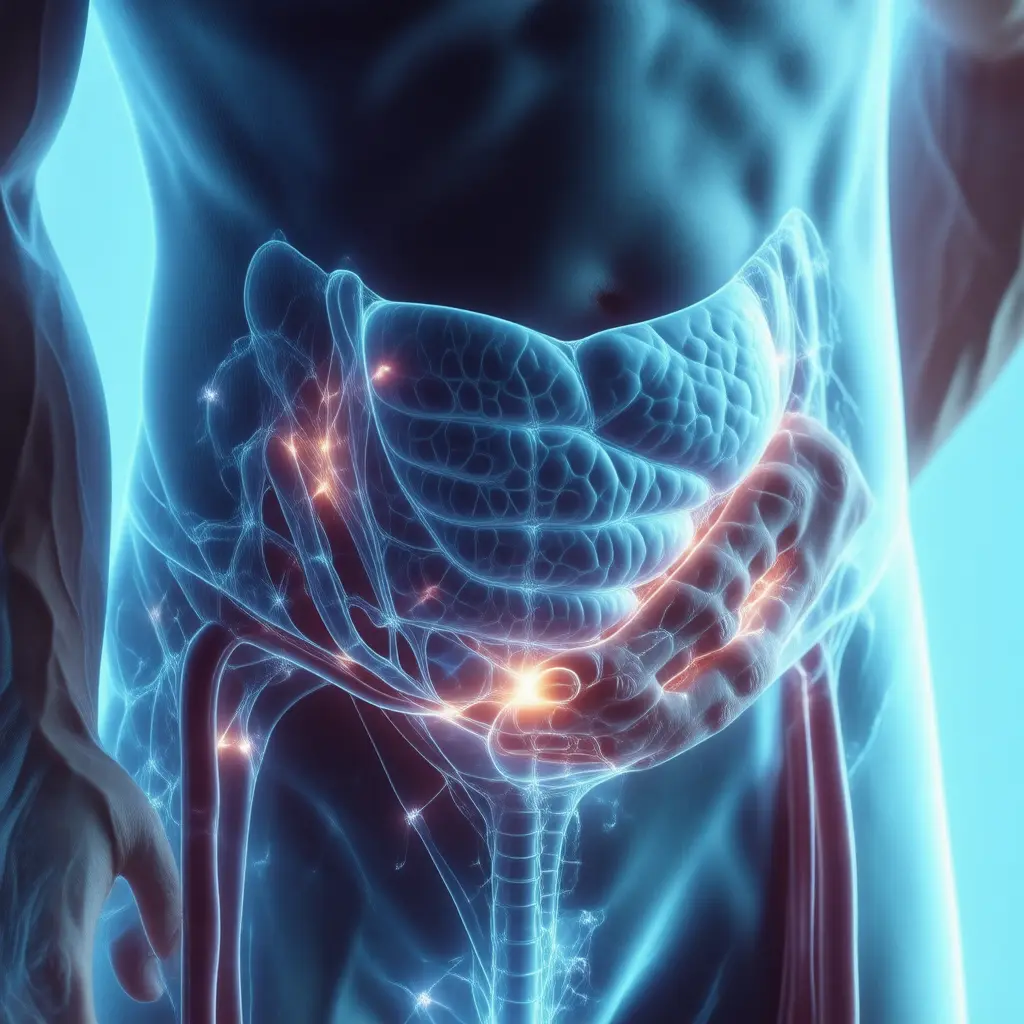 Medical visualization of Abdominal Pain or Discomfort clinical presentation