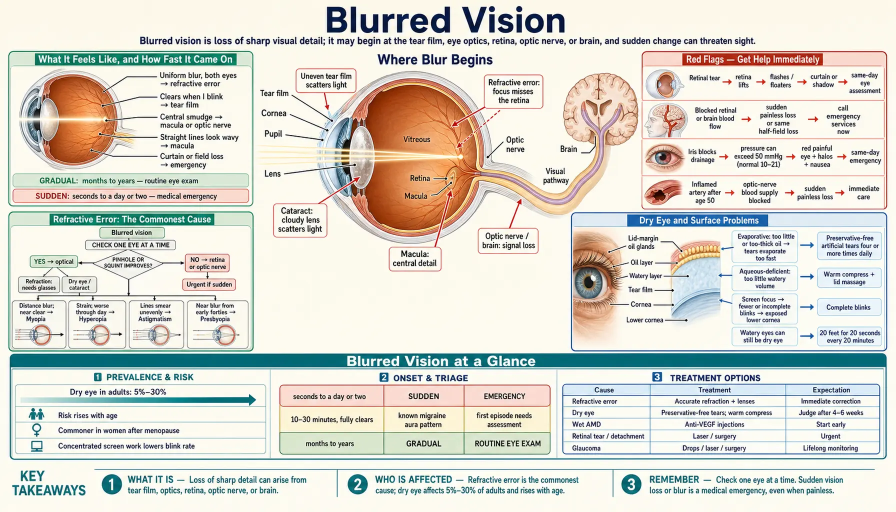 Blurred Vision — scientific infographic poster