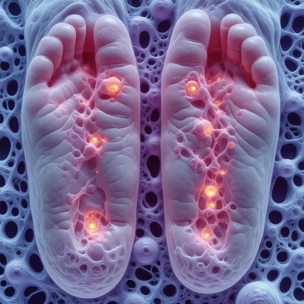 Microscopic view of Cold Hands and Feet cellular pathology