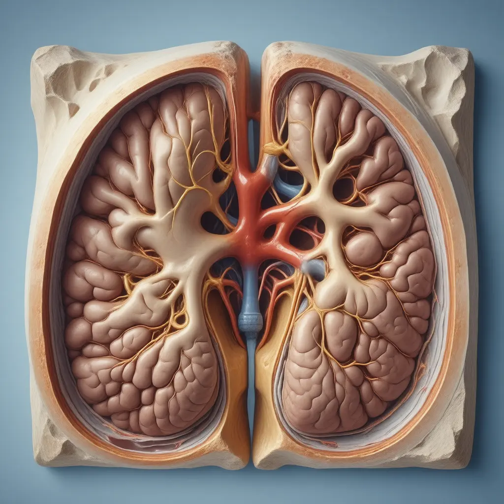 Anatomical cross-section illustrating organs affected by Dizziness and Vertigo