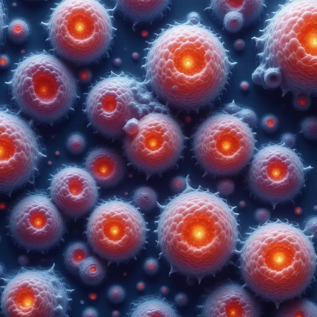 Microscopic view of Hives and Flushing cellular pathology