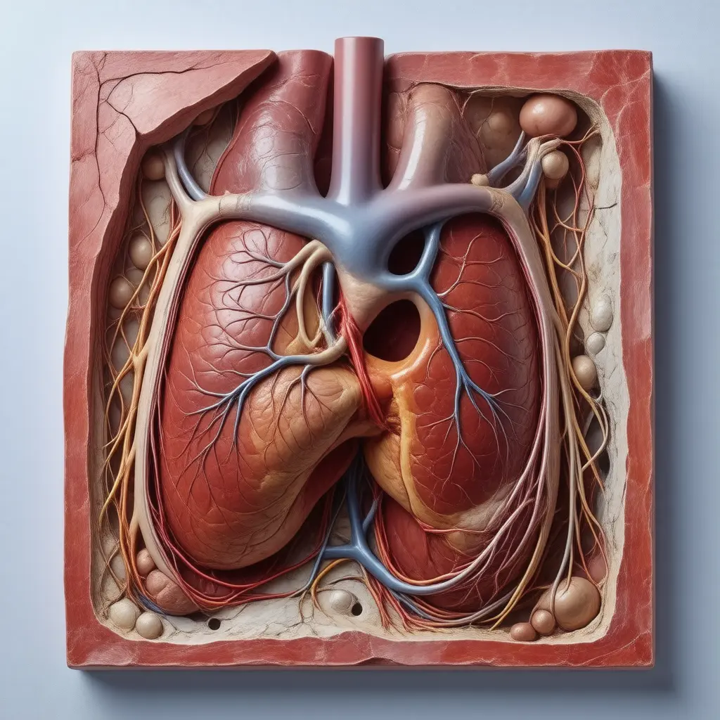 Anatomical cross-section illustrating organs affected by Insomnia