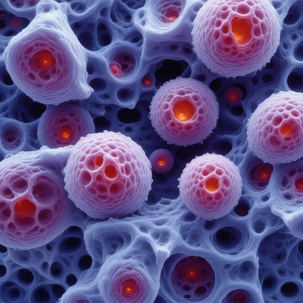 Microscopic view of Nausea and Vomiting cellular pathology