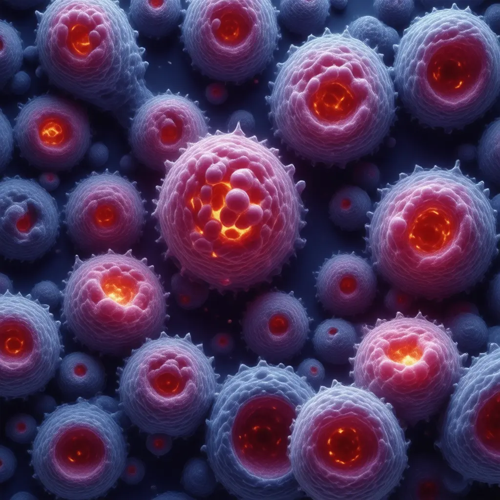 Microscopic view of Reflux and Heartburn cellular pathology