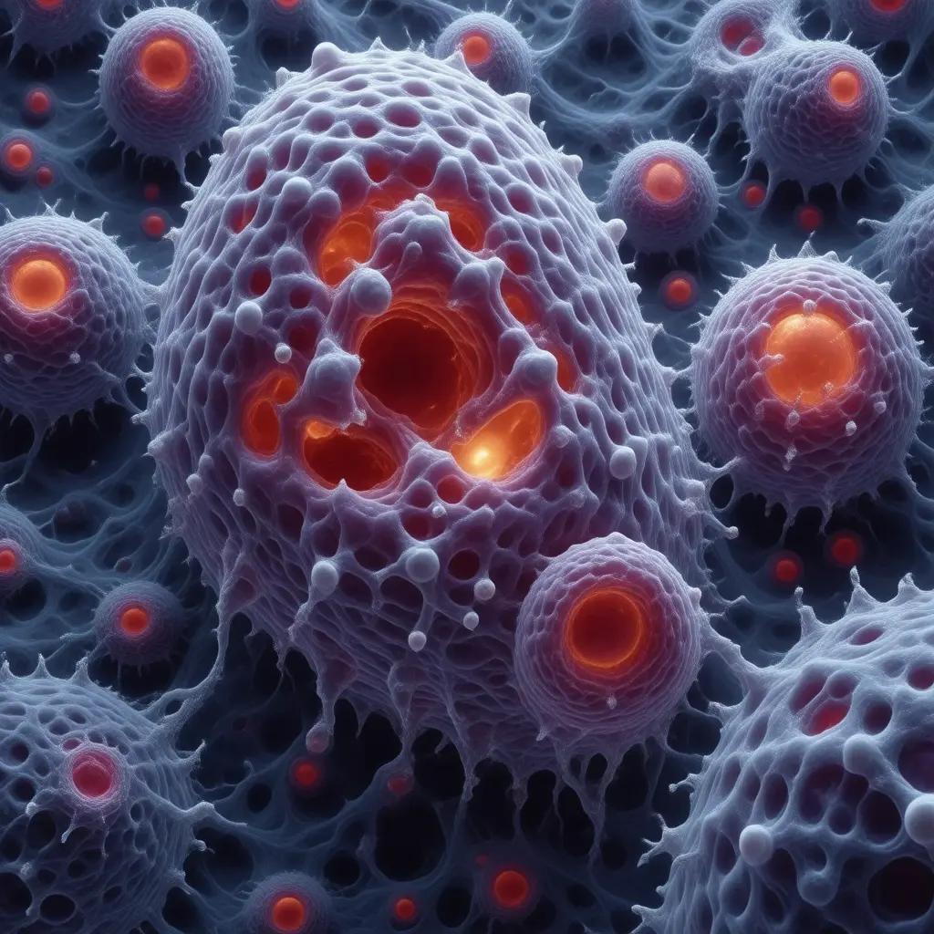 Microscopic view of Symptoms cellular pathology