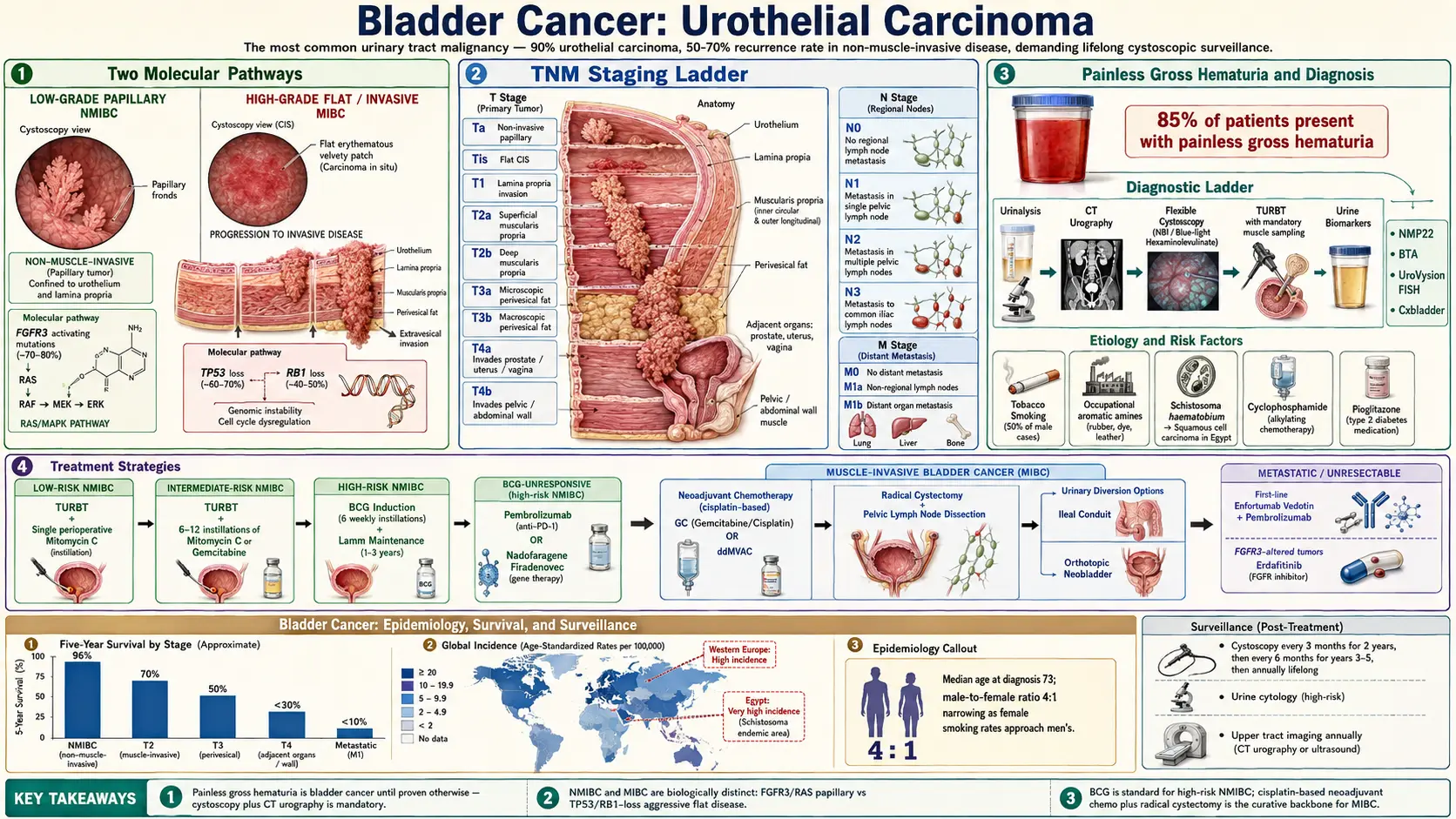 Bladder Cancer — scientific infographic poster