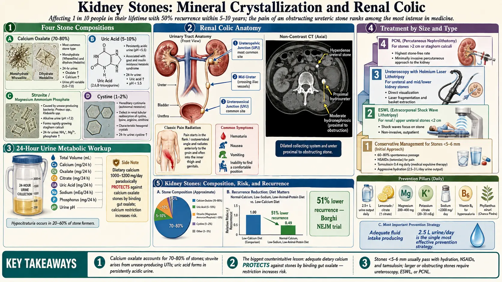 Kidney Stones — scientific infographic poster