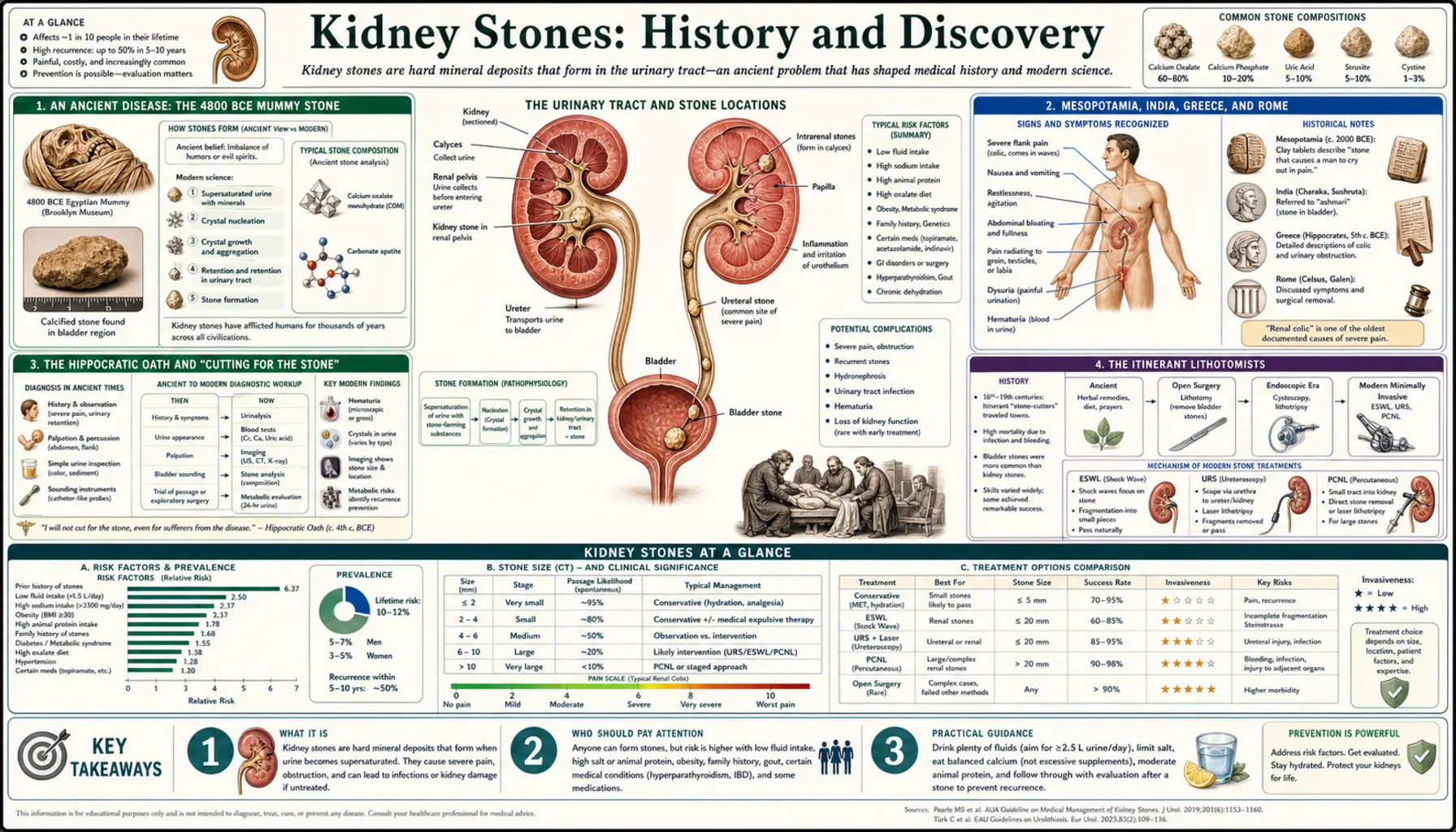 History — scientific infographic poster