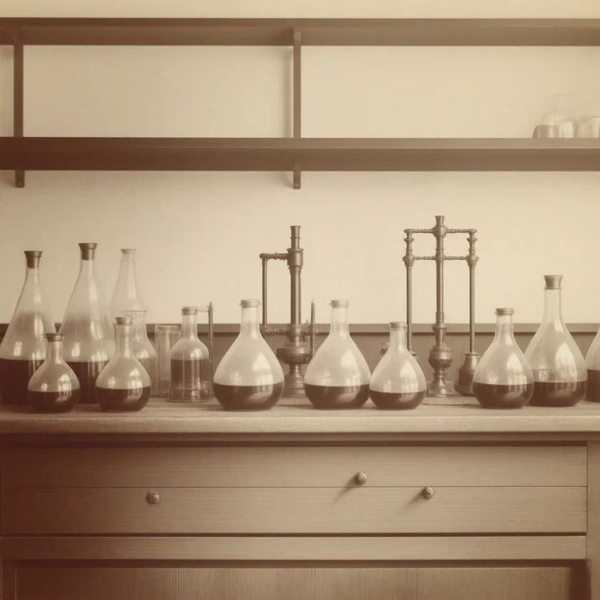 A 1930s chemistry laboratory of the synthesis era