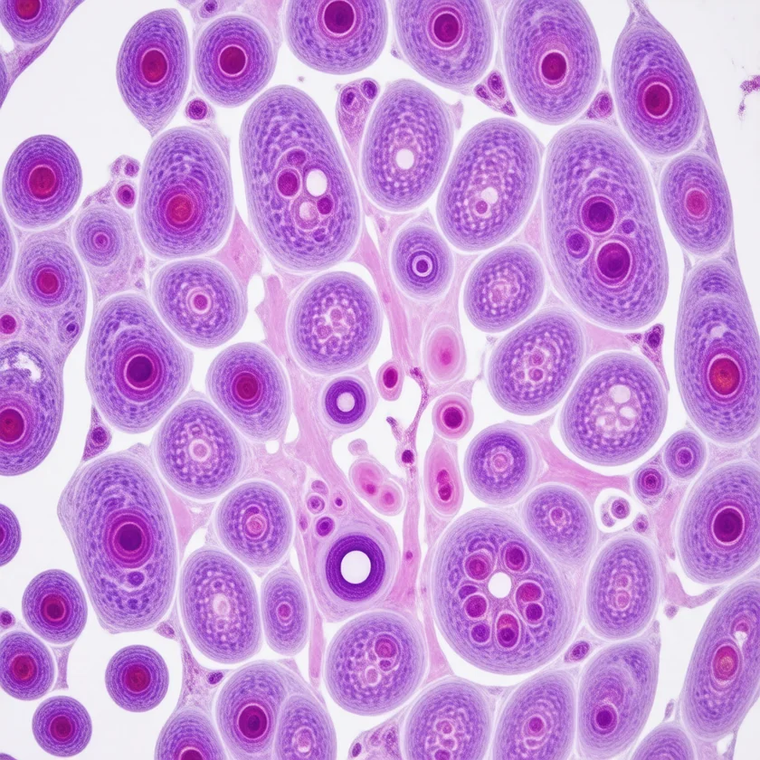 Early torsion: congested blood vessels