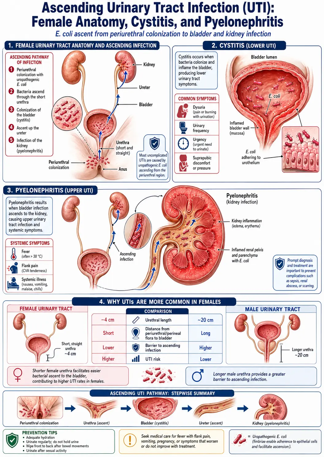 UTI ascending infection