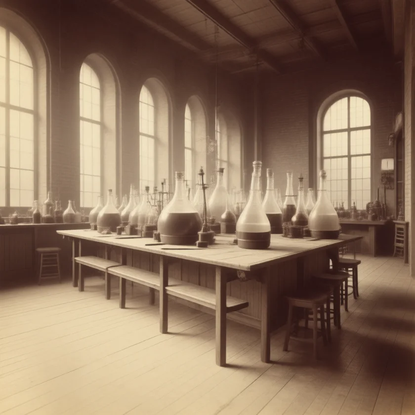 A 1912 laboratory, the year MDMA was first made