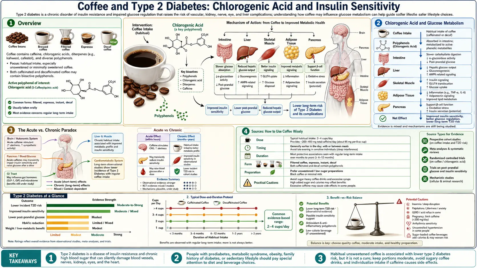 Type 2 Diabetes — scientific infographic poster