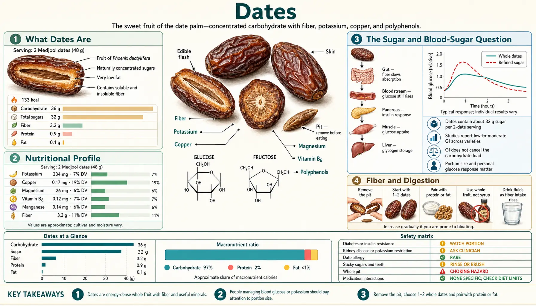 Dates — scientific infographic poster