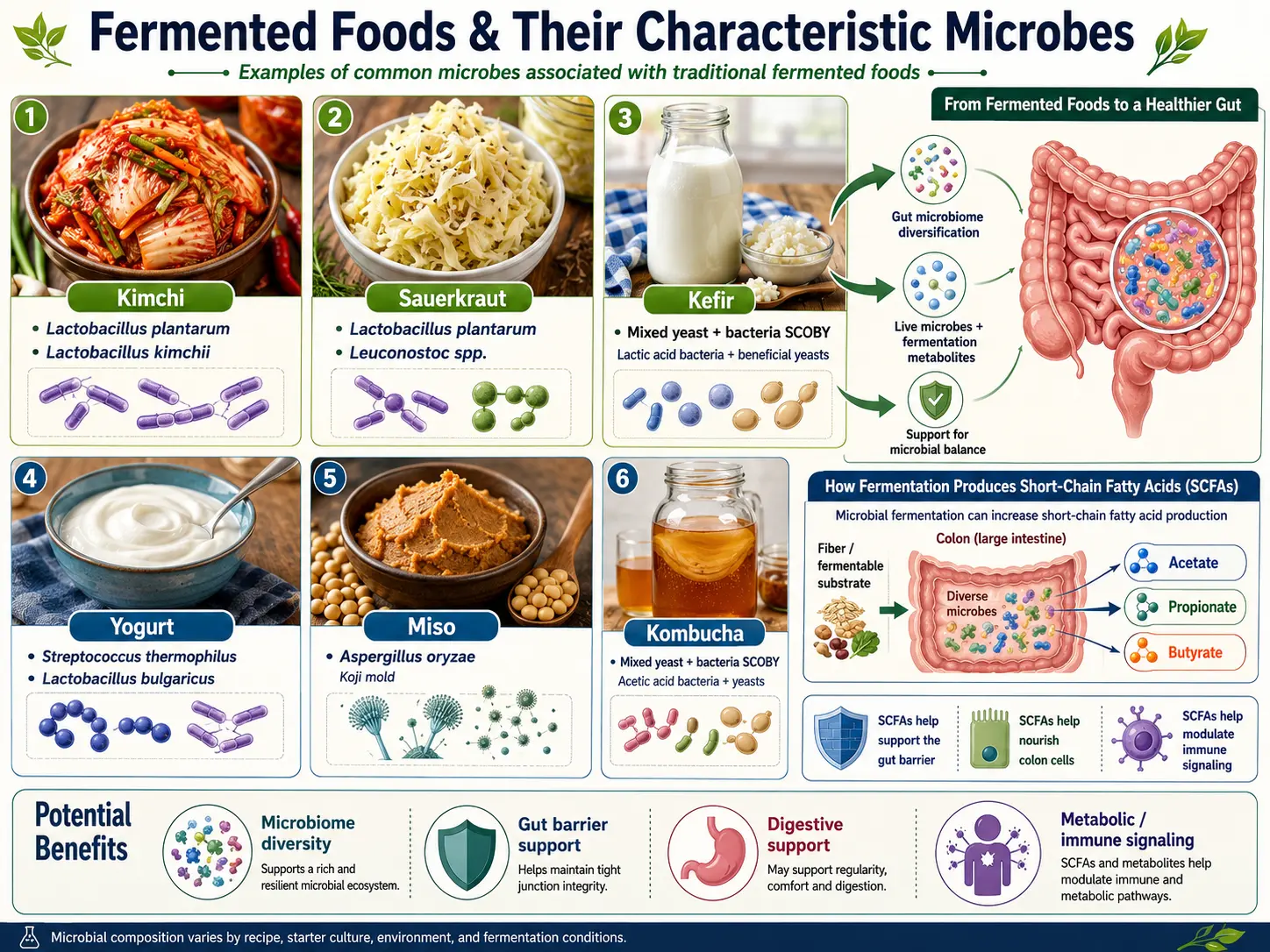 Fermented foods and gut microbiome diversity