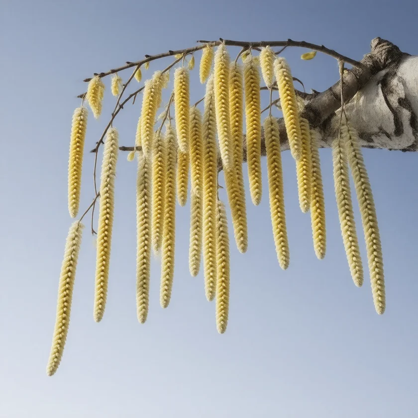 Birch catkins; their pollen links to apple oral allergy