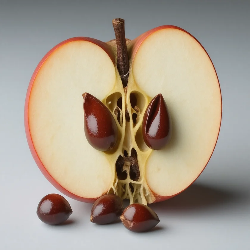 Apple seeds, which contain amygdalin