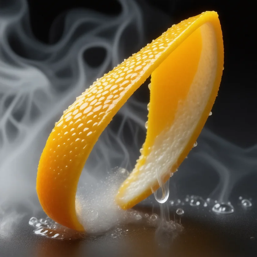 Orange peel and pith, where hesperidin is concentrated