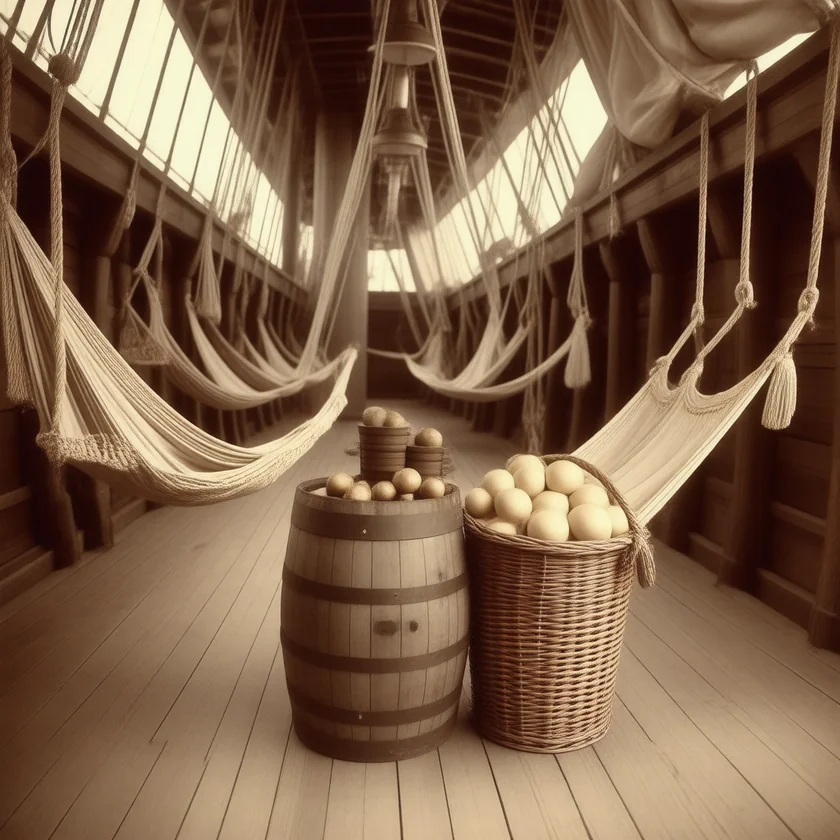 A sailing ship of 1747, when citrus was tried against scurvy