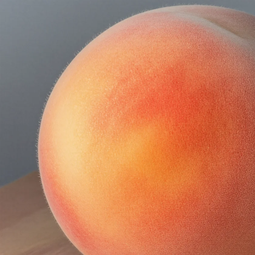 Peach skin, where the main allergen is concentrated