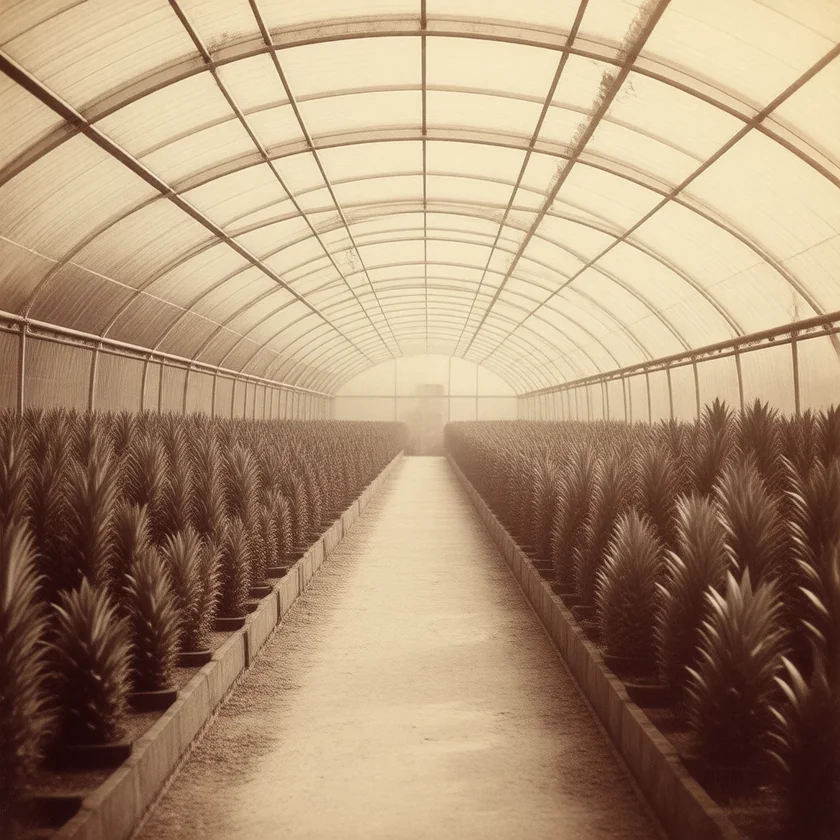 A Victorian pinery for growing pineapples