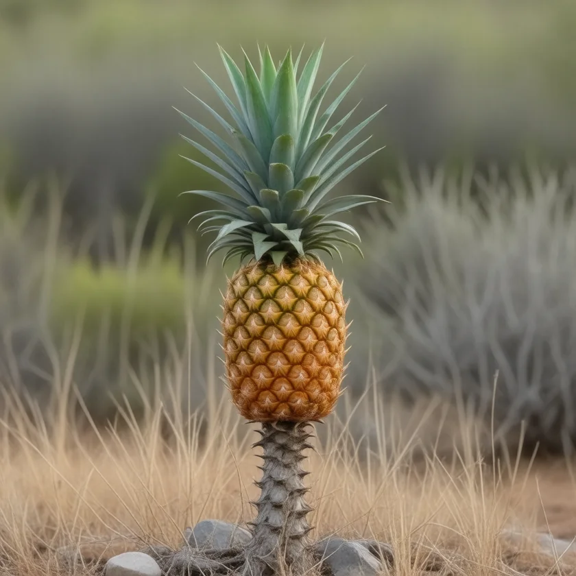 Wild pineapple in its South American homeland