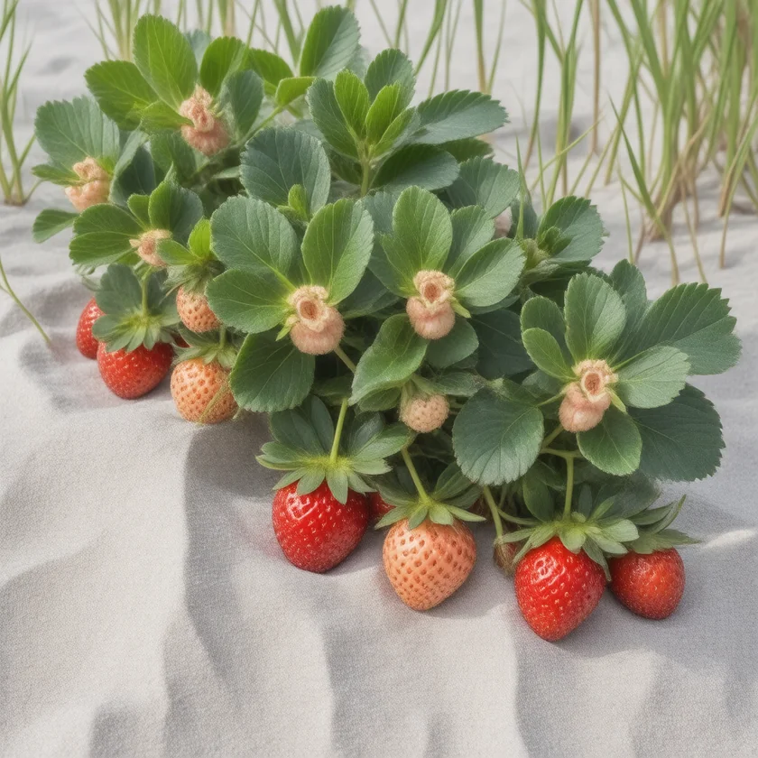 The Chilean beach strawberry, one parent of today's fruit