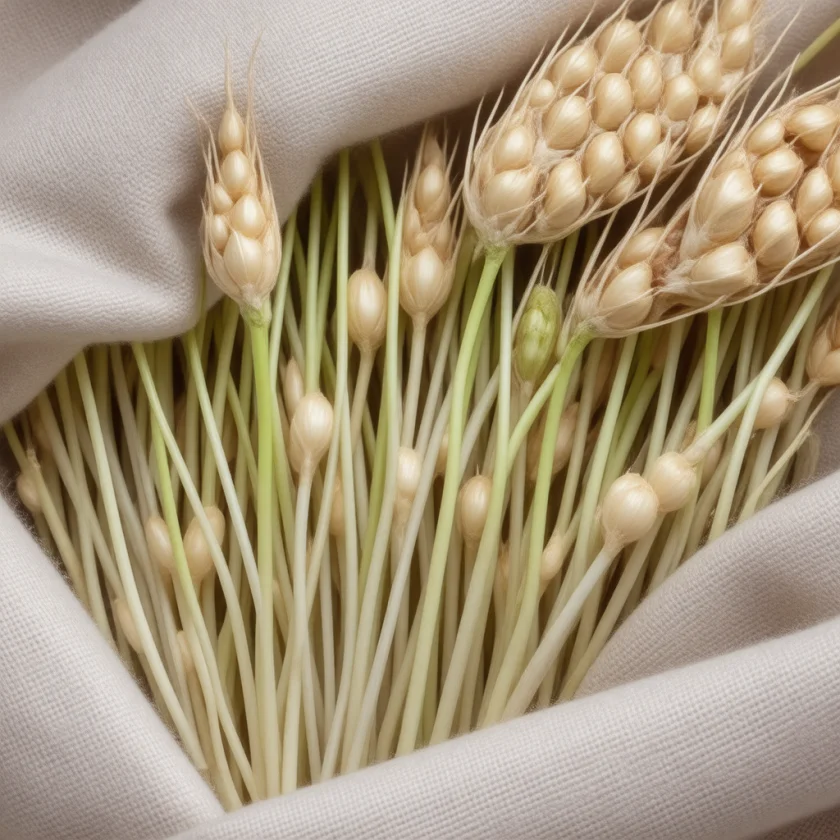Sprouting barley grains