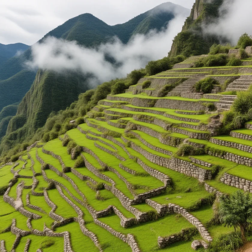 Ancient Andean farming terraces
