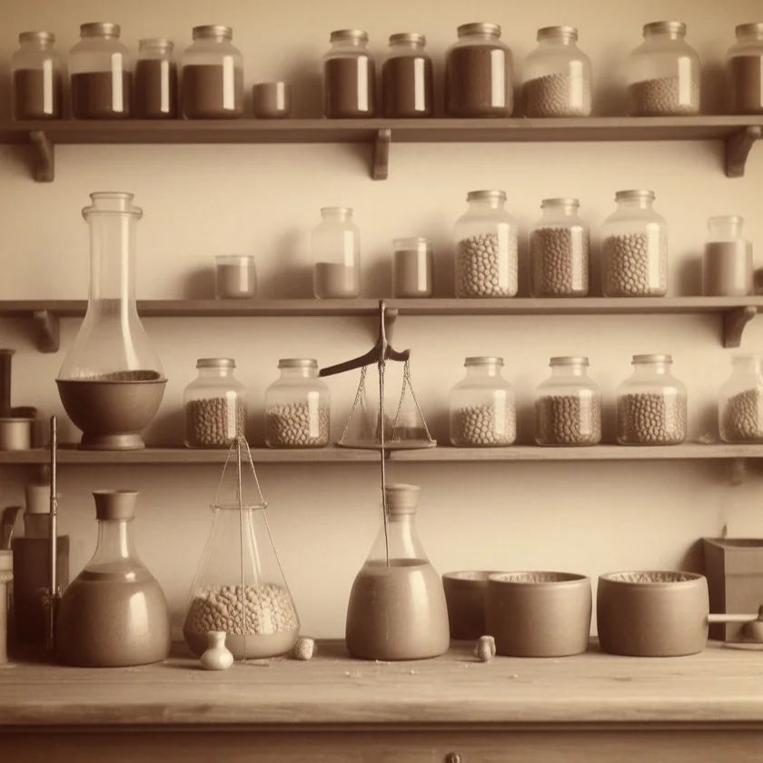 An early lab bench for peanut research