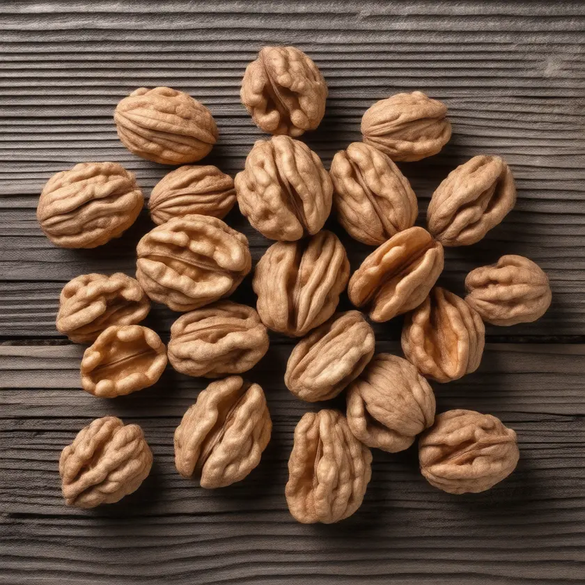 Still-life of Walnuts as prepared dish