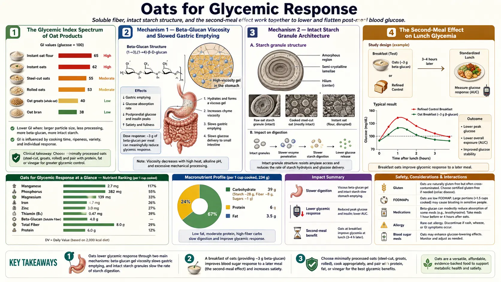 Glycemic Response — scientific infographic poster
